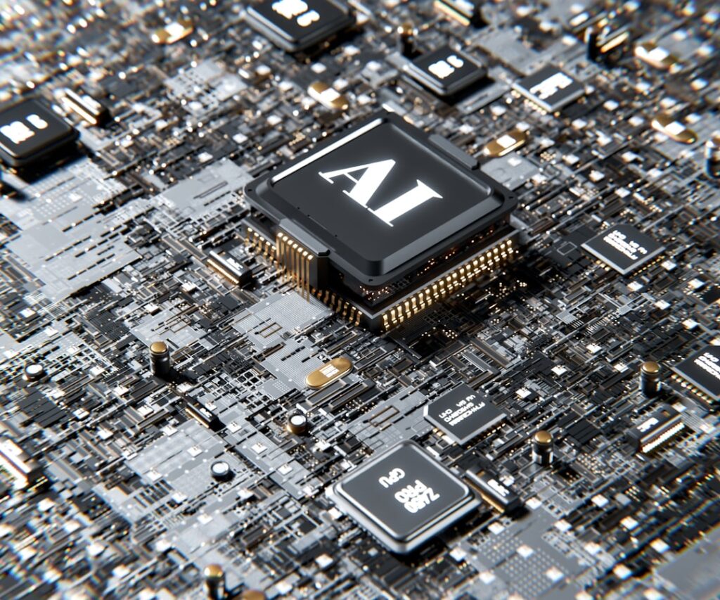 AI agent data breach and cybersecurity concept with AI processors and digital network technology