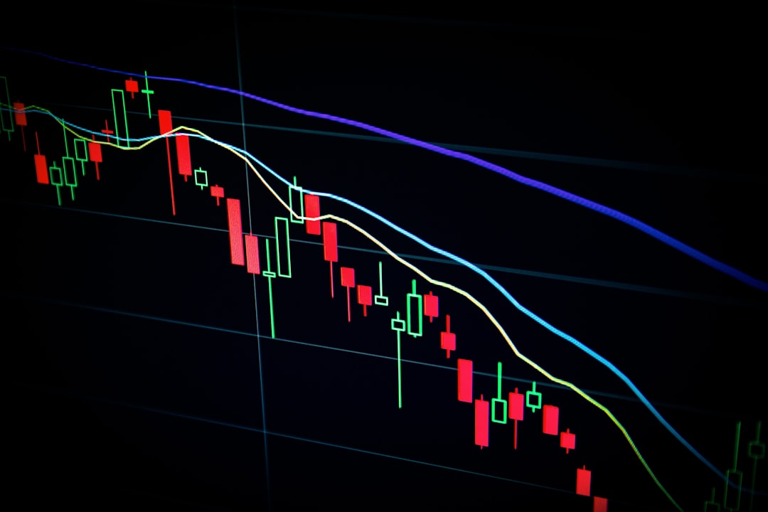 Stock market chart on a screen representing the selloff in AI-linked technology shares after calls to slow frontier AI development
