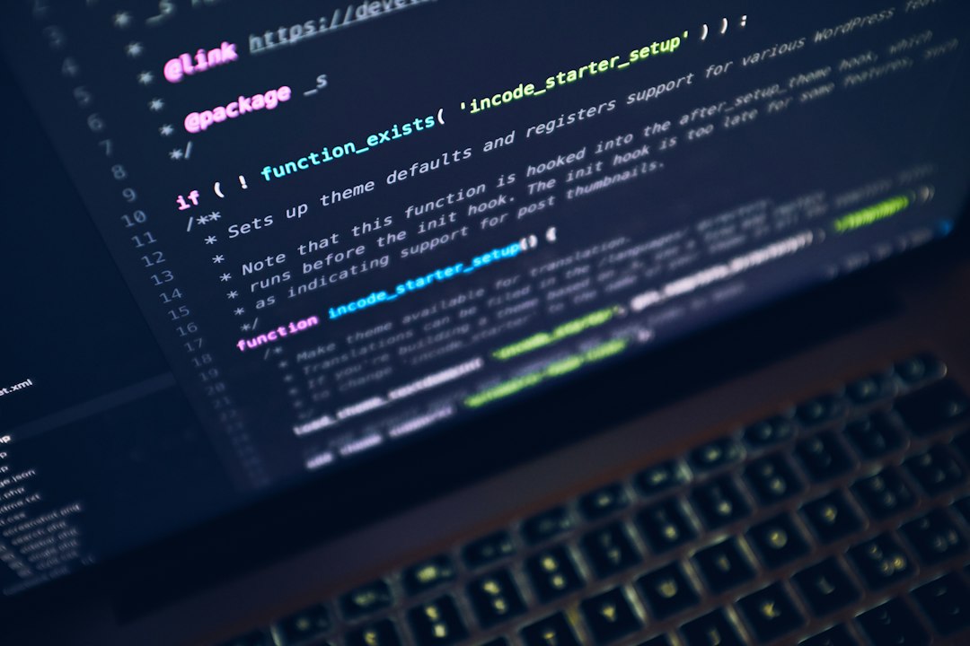 Code displayed on a laptop screen illustrating agentic software development tasks
