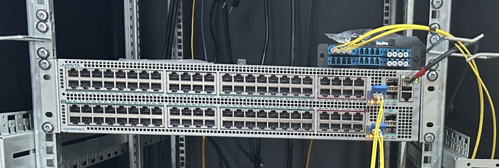 Arista network switch used at The Gathering 2025