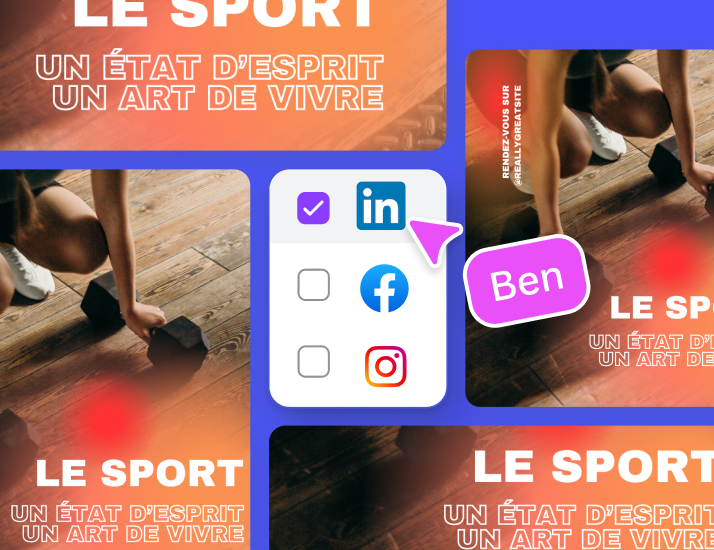 Canva Pro Magic Resize adapting one social media design for multiple platforms