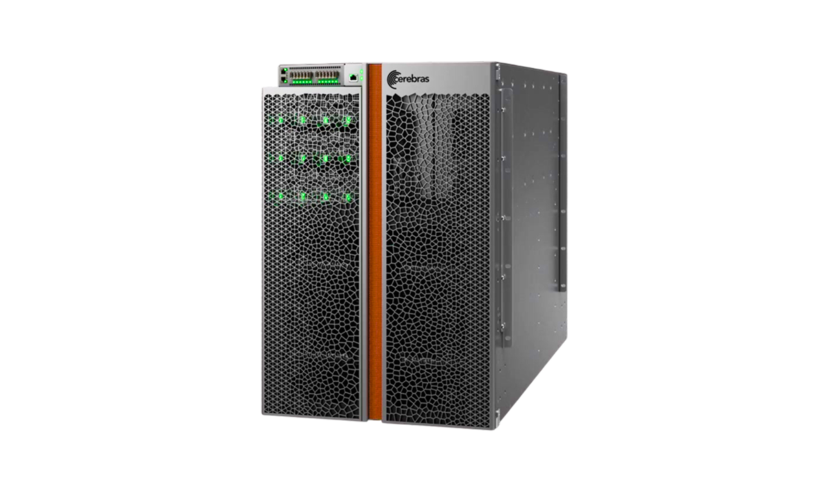 Cerebras AI system hardware shown in an official Cerebras press image