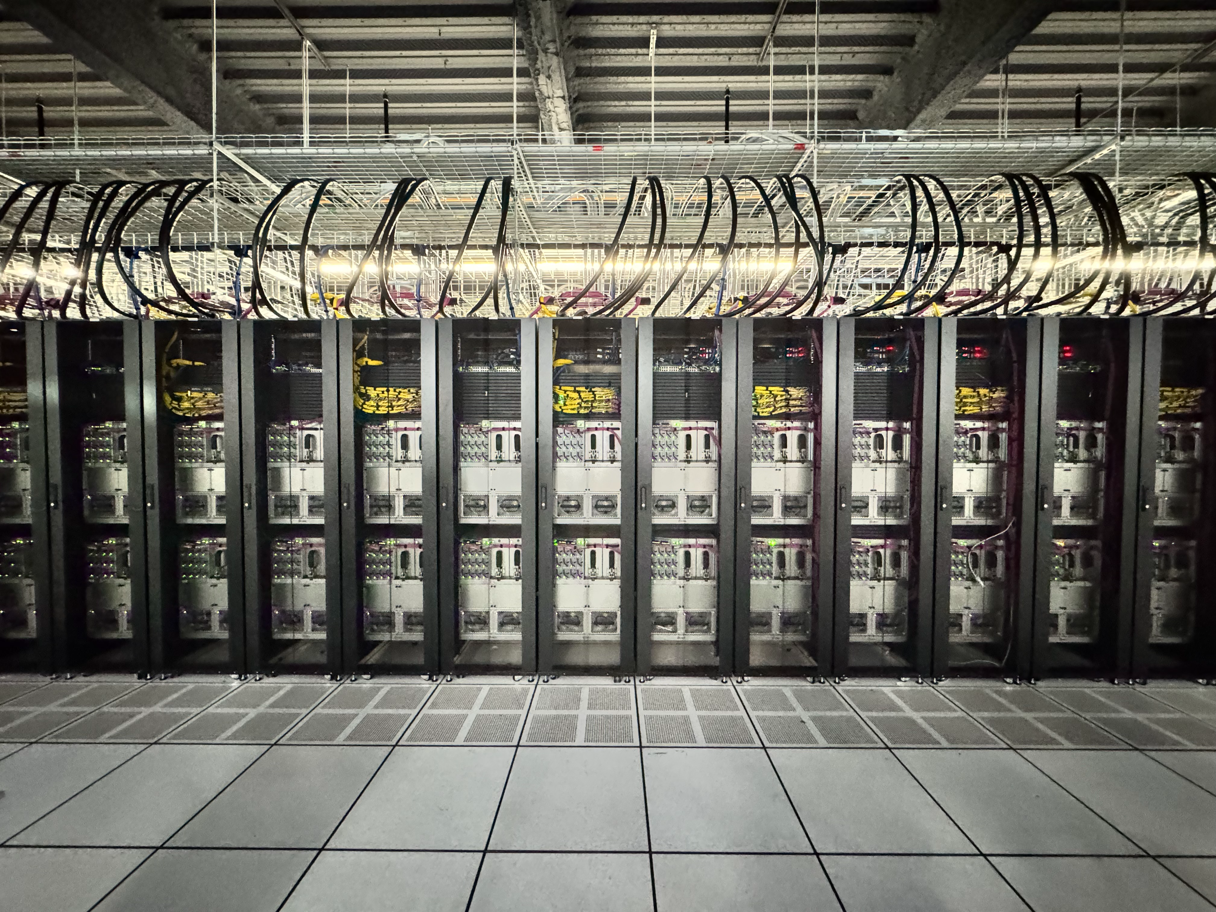 Cerebras wafer-scale computing cluster shown in an official Cerebras press image