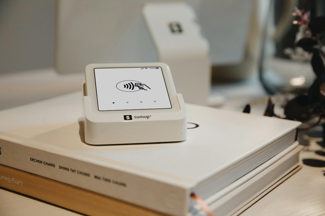 Modern connected device in a clean retail workspace