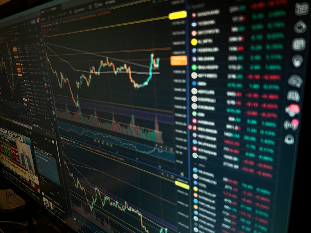 Financial data analysis charts illustrating AI-assisted investment research