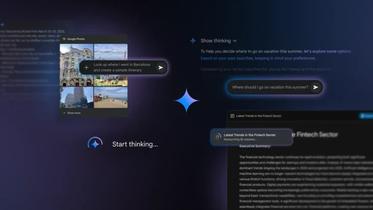 Official Google Gemini app artwork showing Gemini features and connected app experiences