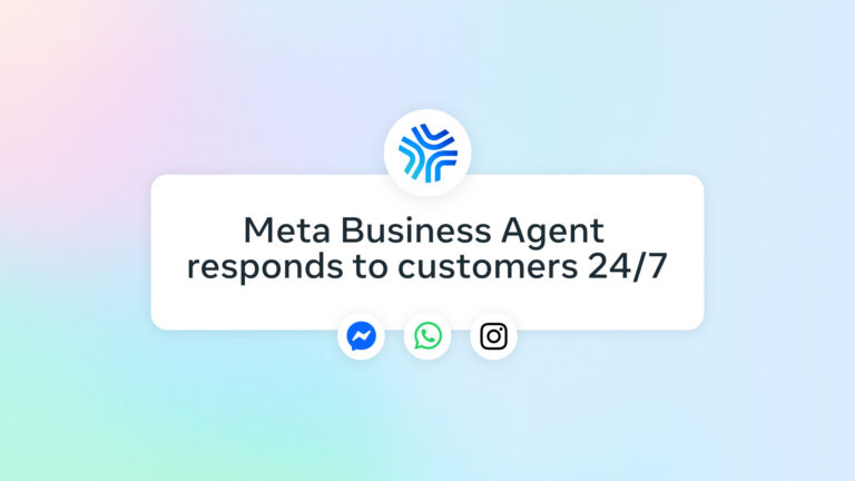 Meta Business Agent shown in an official Meta Newsroom image