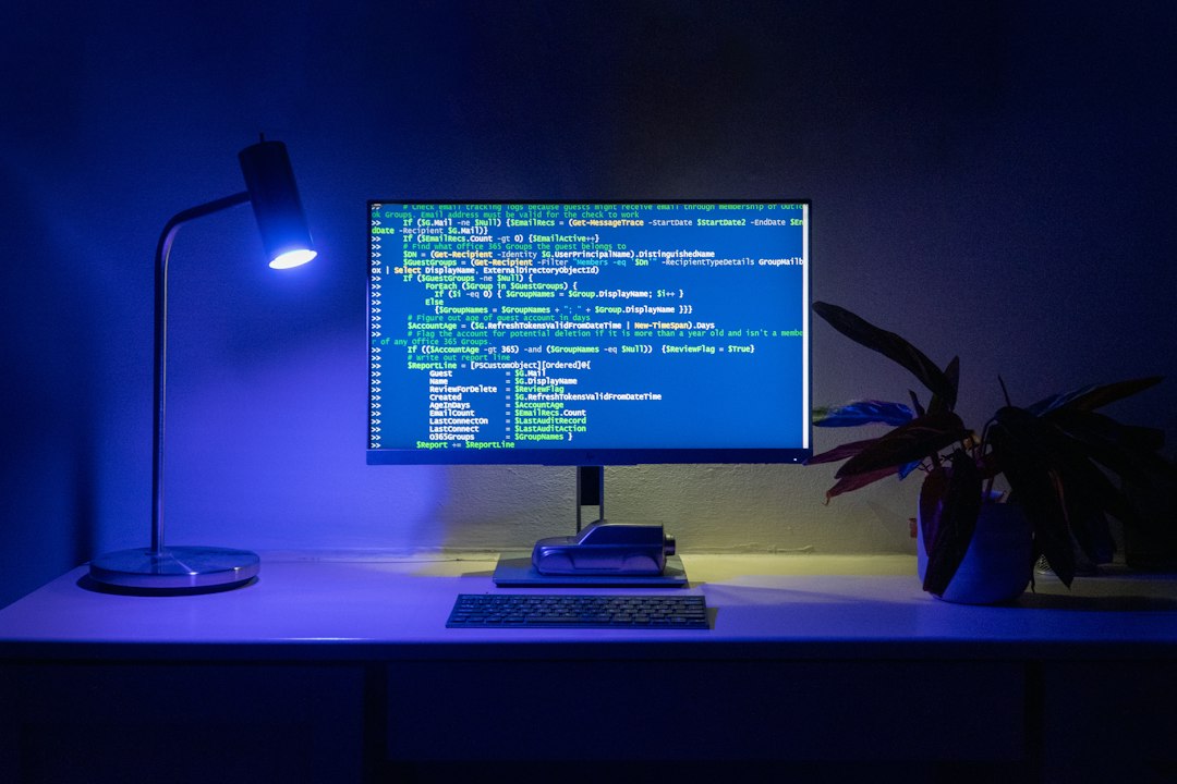 Computer screen showing code representing Microsoft Patch Tuesday vulnerability analysis and security fixes