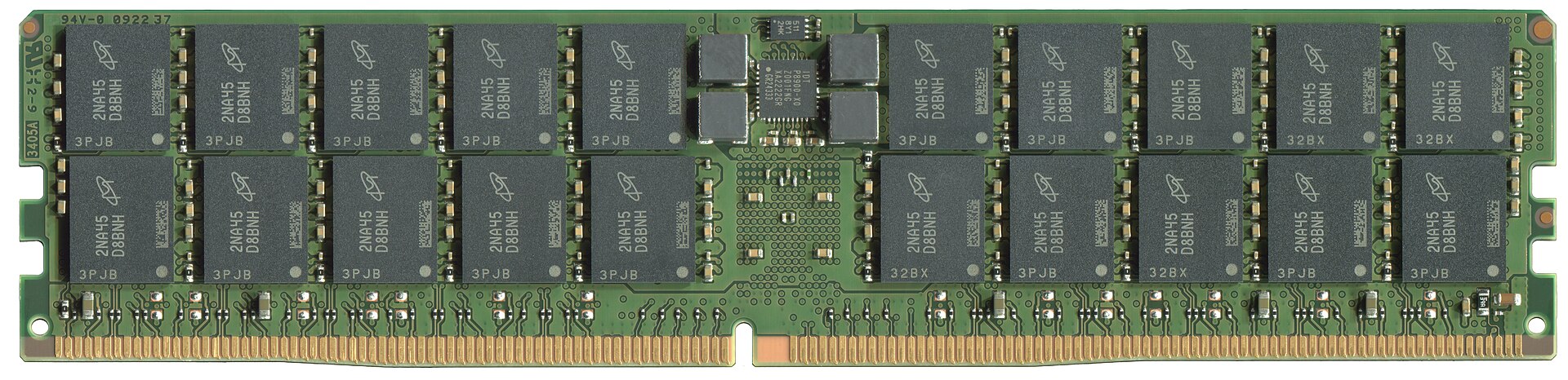 Micron DDR5 server memory module illustrating AI data center memory demand