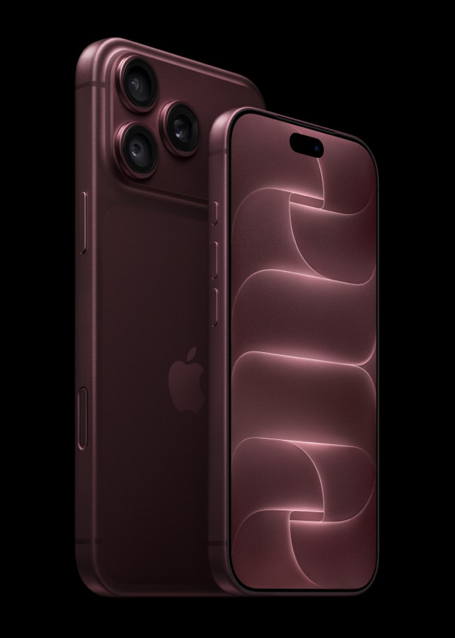 Burgundy iPhone 18 Pro and iPhone 18 Pro Max shown from front and rear