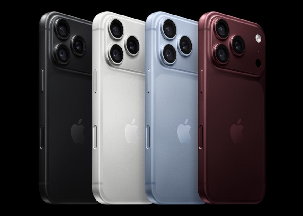 iPhone 18 Pro in black, silver, glacier and burgundy finishes