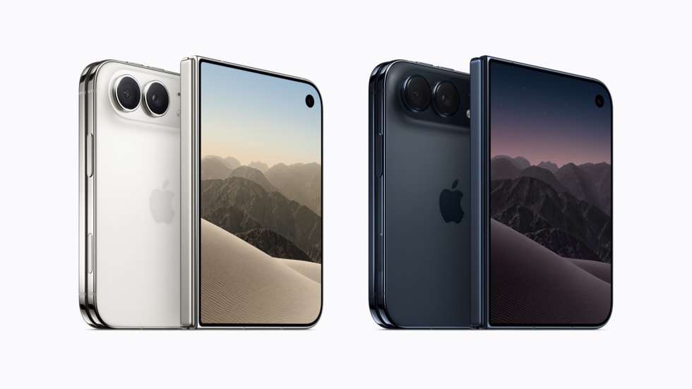 iPhone Duo colors Star White and Night Sky for Apple’s first foldable iPhone
