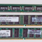 Close-up of RAM memory chips on a circuit board illustrating the 2026 memory shortage