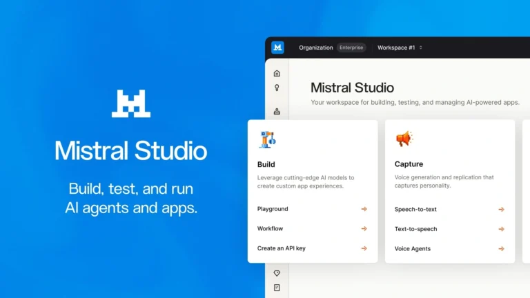 Mistral Studio official product artwork