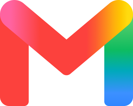 Official Google Gmail gradient envelope logo introduced in 2026; logo only, not a screenshot of Android notification settings