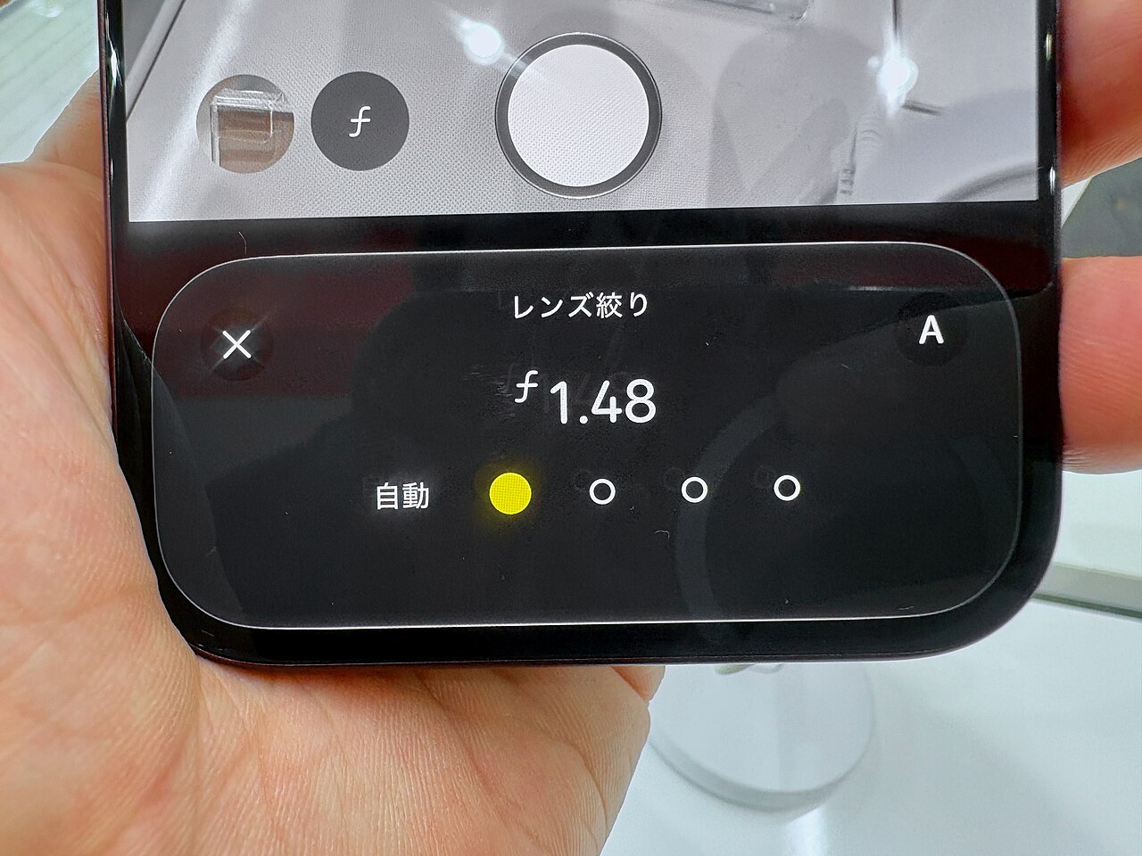 Genuine photograph of iPhone 18 Pro Max Camera app displaying a normal preview, not a black-screen failure