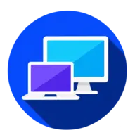 Desktop monitor and laptop icon