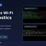 Digital Pulse Brief Windows Wi-Fi Diagnostics cover featuring genuine connected and disconnected PowerShell test outputs.